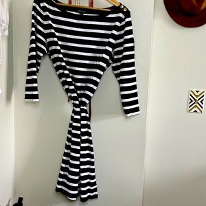 Ralph Lauren XL dress. Black and white stripes.